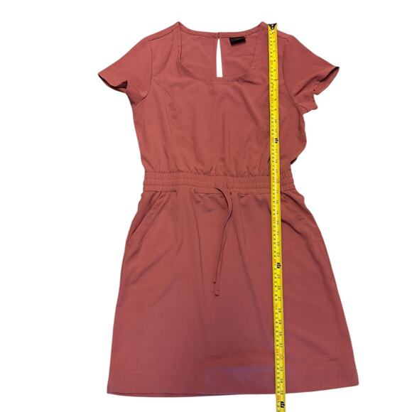 32 Degrees Cool Pink Round Neck Elastic Waist Dress Small NWOT - Picture 4 of 4